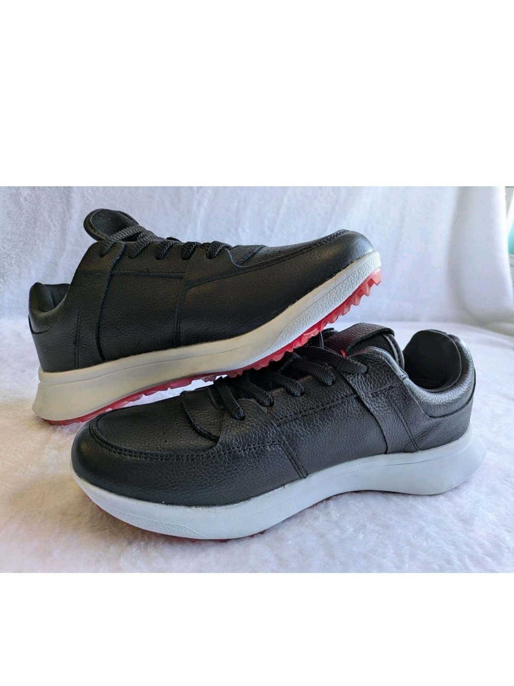 Tomo Anthem Black Leather Golf Shoes Size 8 Mens 9.5 Women's New! $160